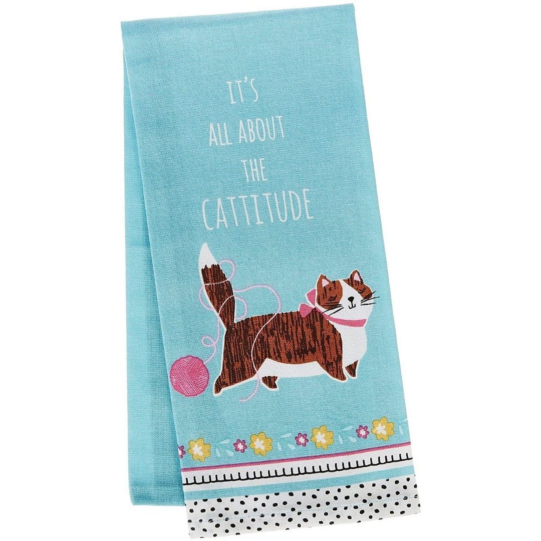 Kay Dee Designs - Cattitude Tea Towel-Southern Agriculture