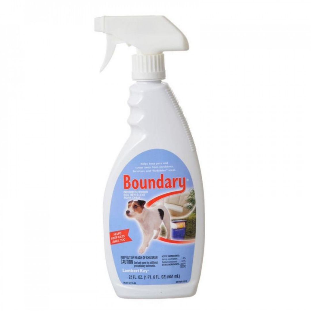 Boundary spray for store dogs