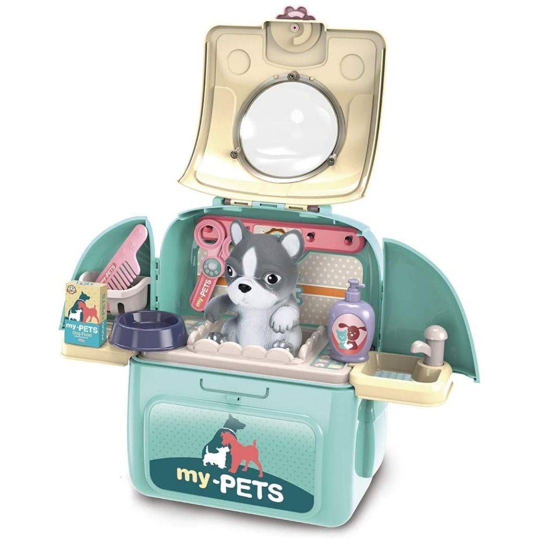 Toy dog 2024 grooming set