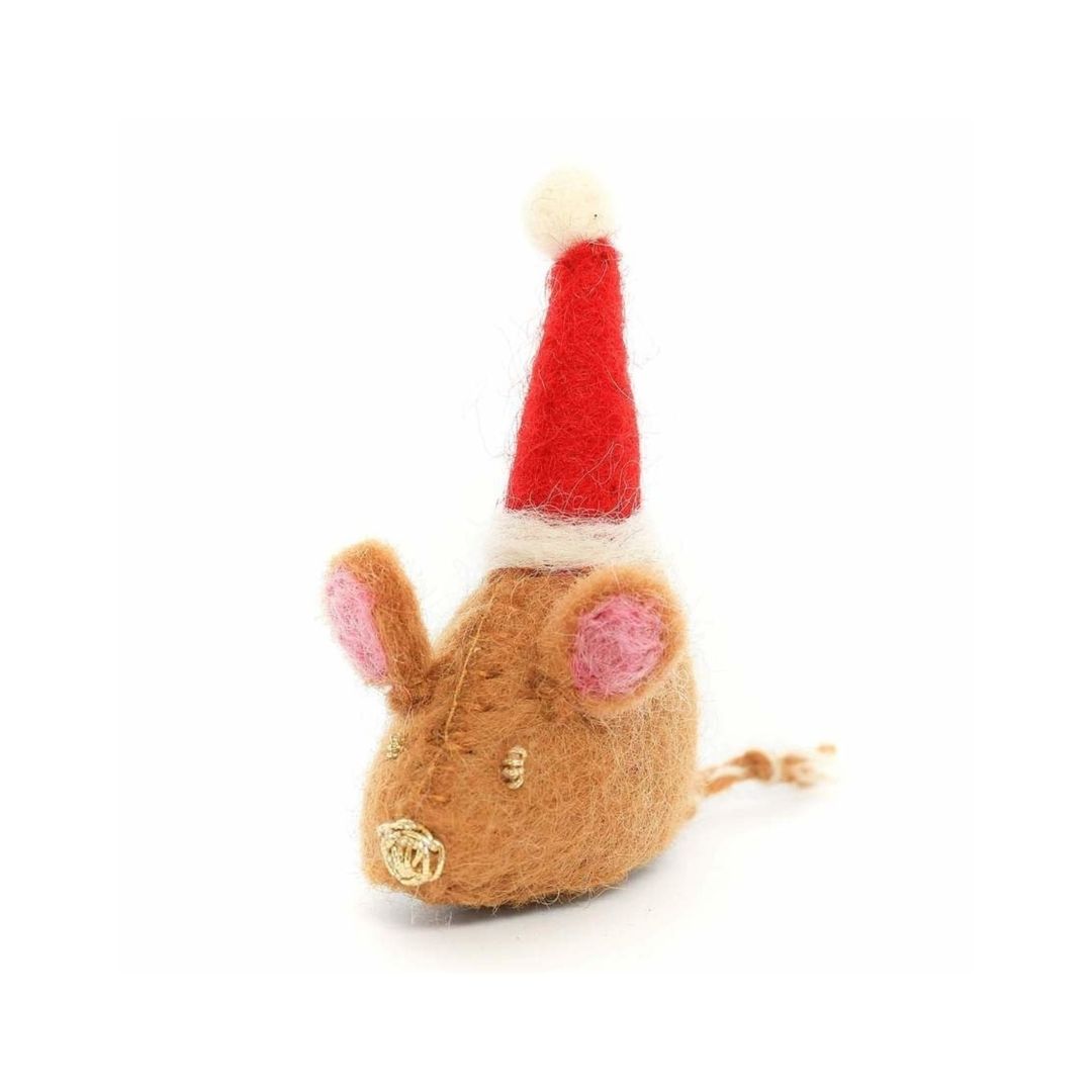 Santa Mouse Cat Toy