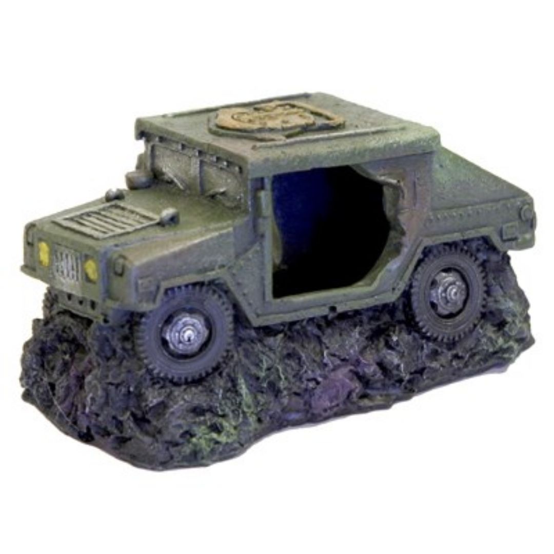 Humvee with Cave Fish Tank Ornament