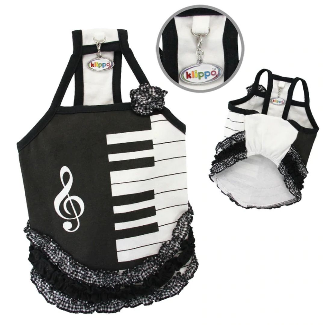 Klippo Pet - Adorable Piano Dress with Ruffles