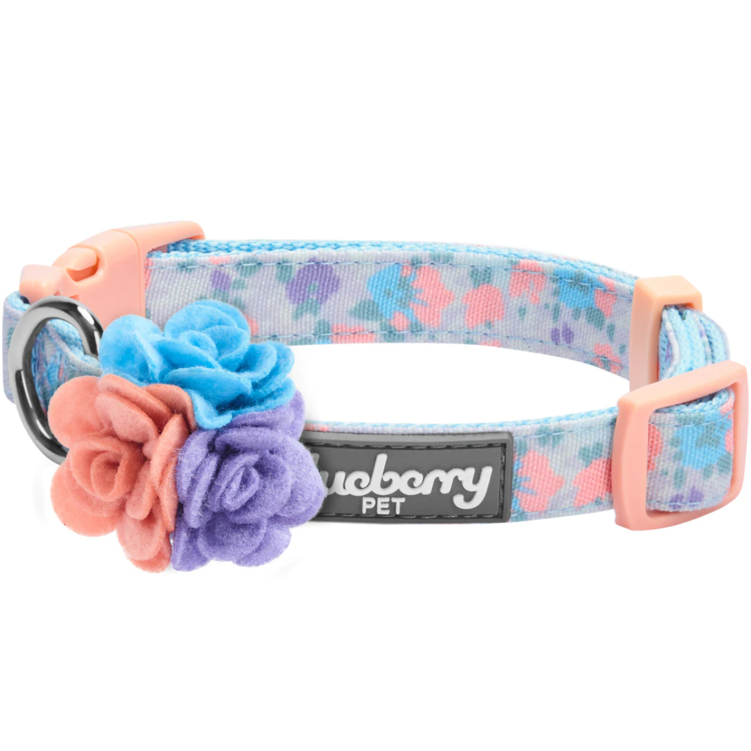 Blueberry Pet - Lavender | Made Well Floral Dog Collar