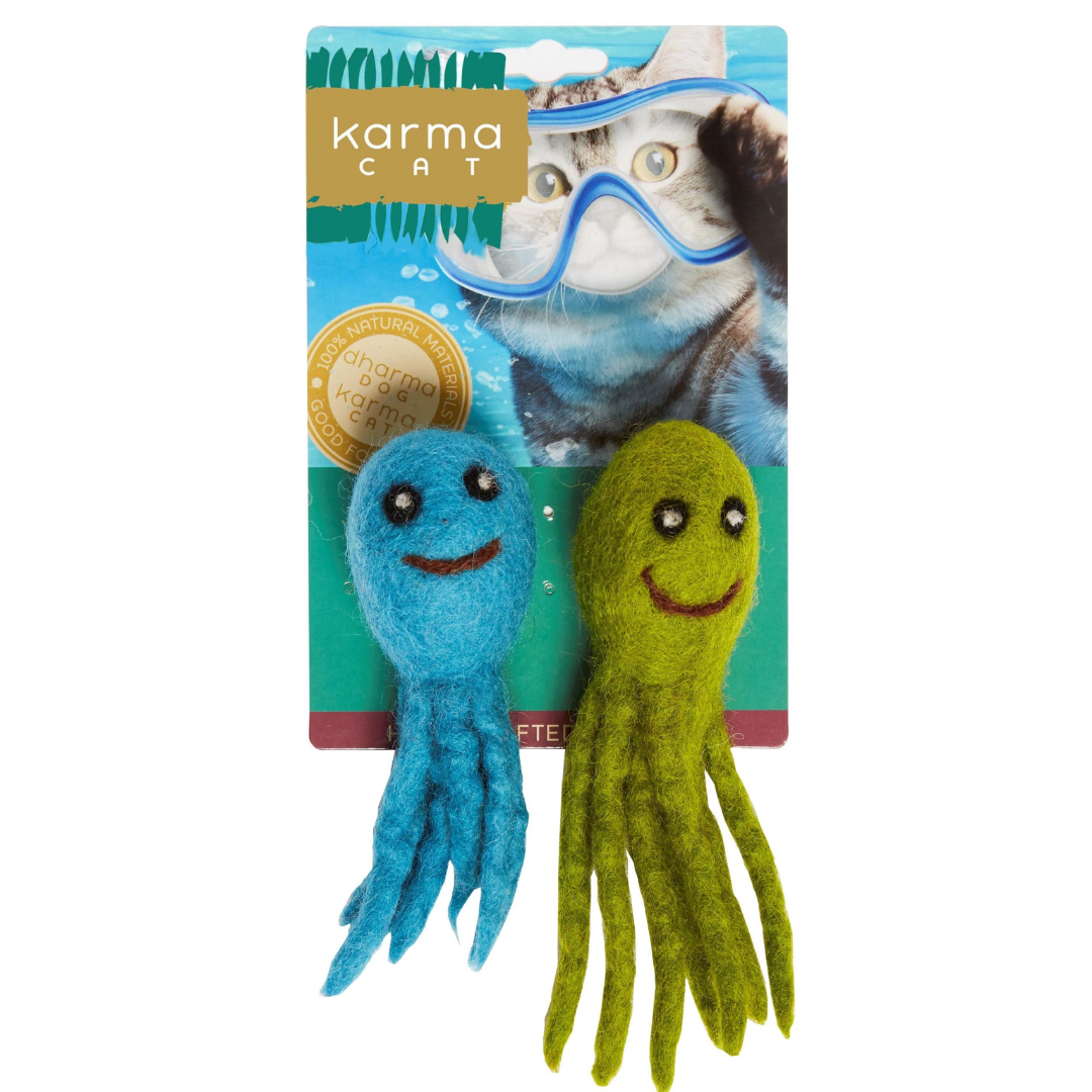 Karma Cat - 1.5″ Octopus pack of 2 Cat Toys