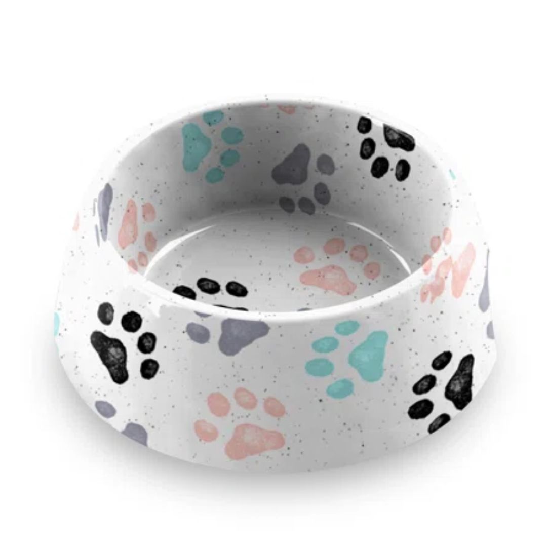 TarHong - Retro Paw Print Bowl