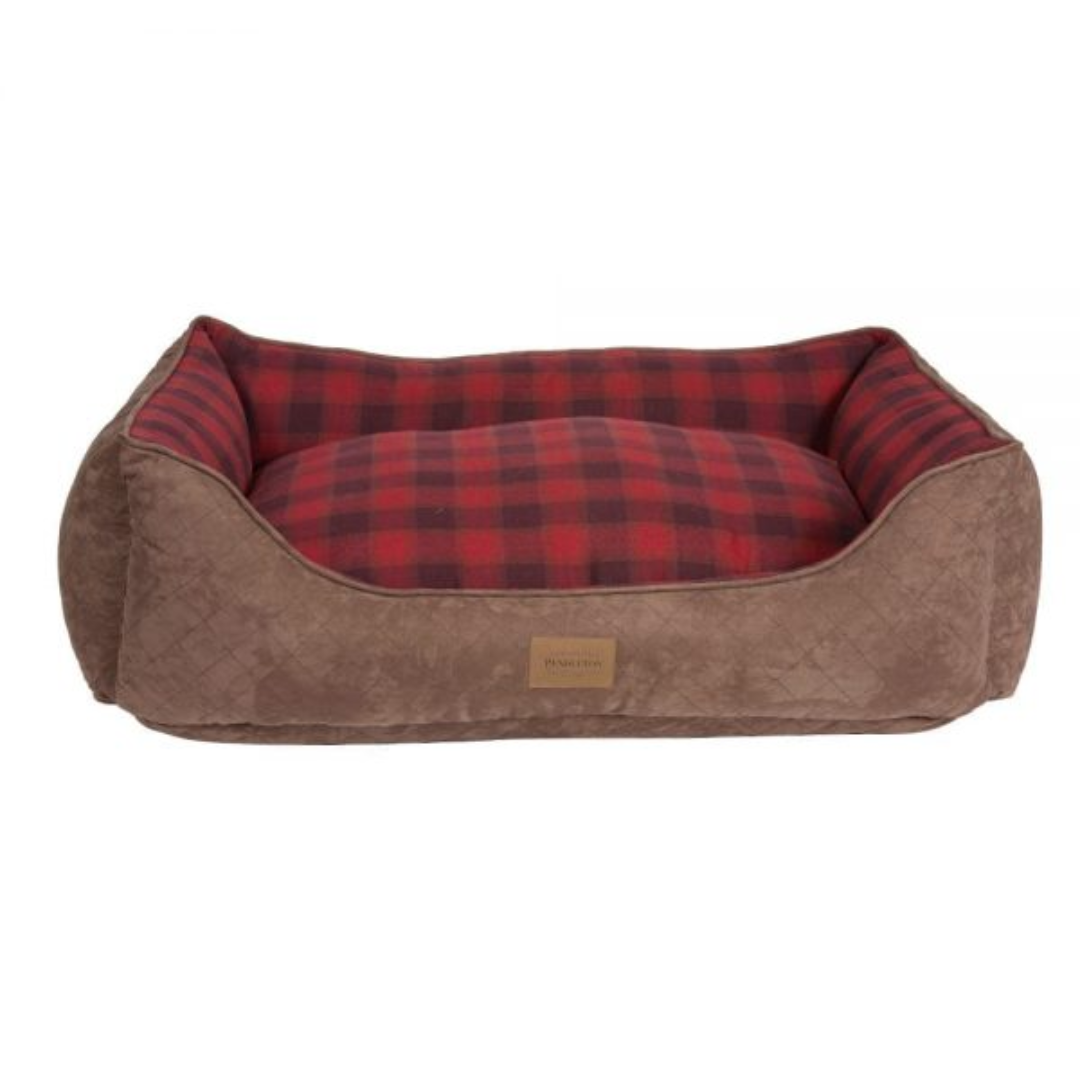 Carolina Pet Company - Pendleton Pet Red Ombre Plaid Kuddler Dog Bed