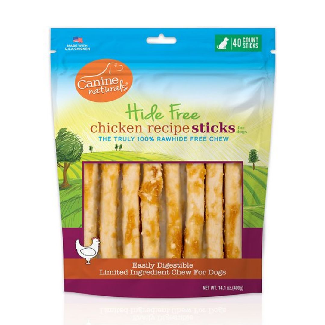 Canine Naturals - Hide Free 5-inch Chicken Recipe Stick Dog Chew