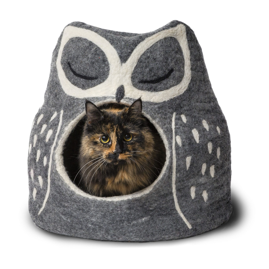 Dharma Dog Karma Cat Owl Wool Pet Cave