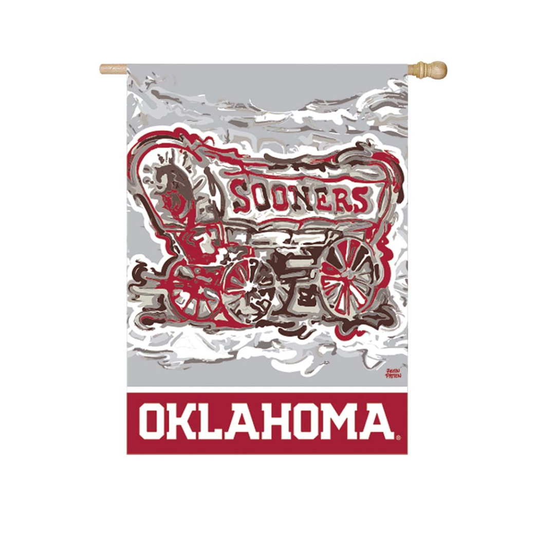 Evergreen Enterprises - Sooner Scooner Decorative Collegiate Flag - Southern Agriculture