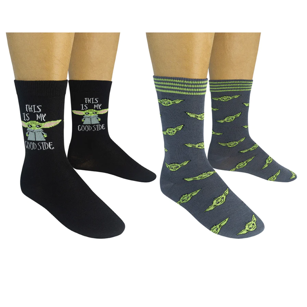 Funatic - Baby Yoda / This Is My Good Side Socks 2-pack