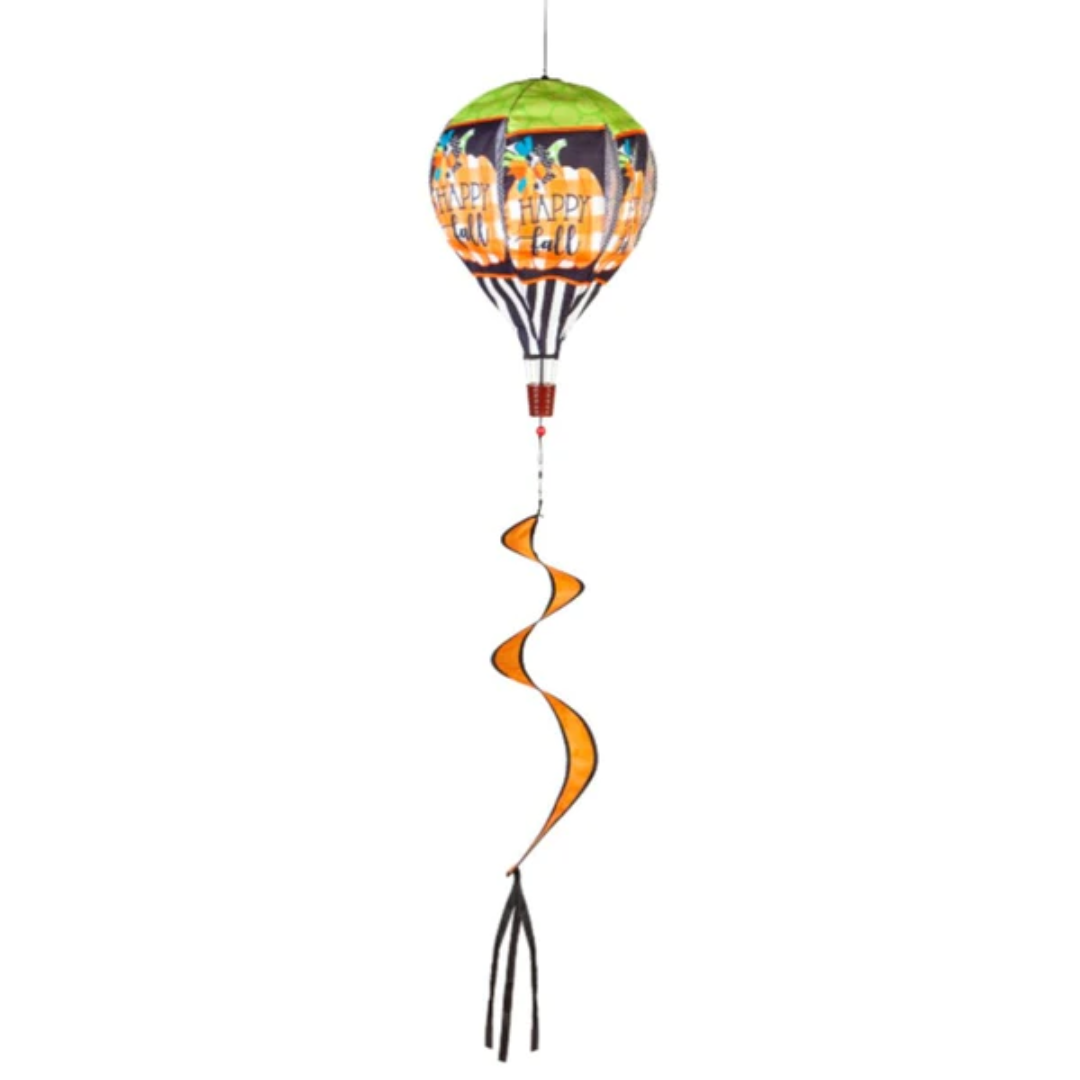 Evergreen Enterprises - Happy Fall Pumpkin Burlap Balloon Spinner