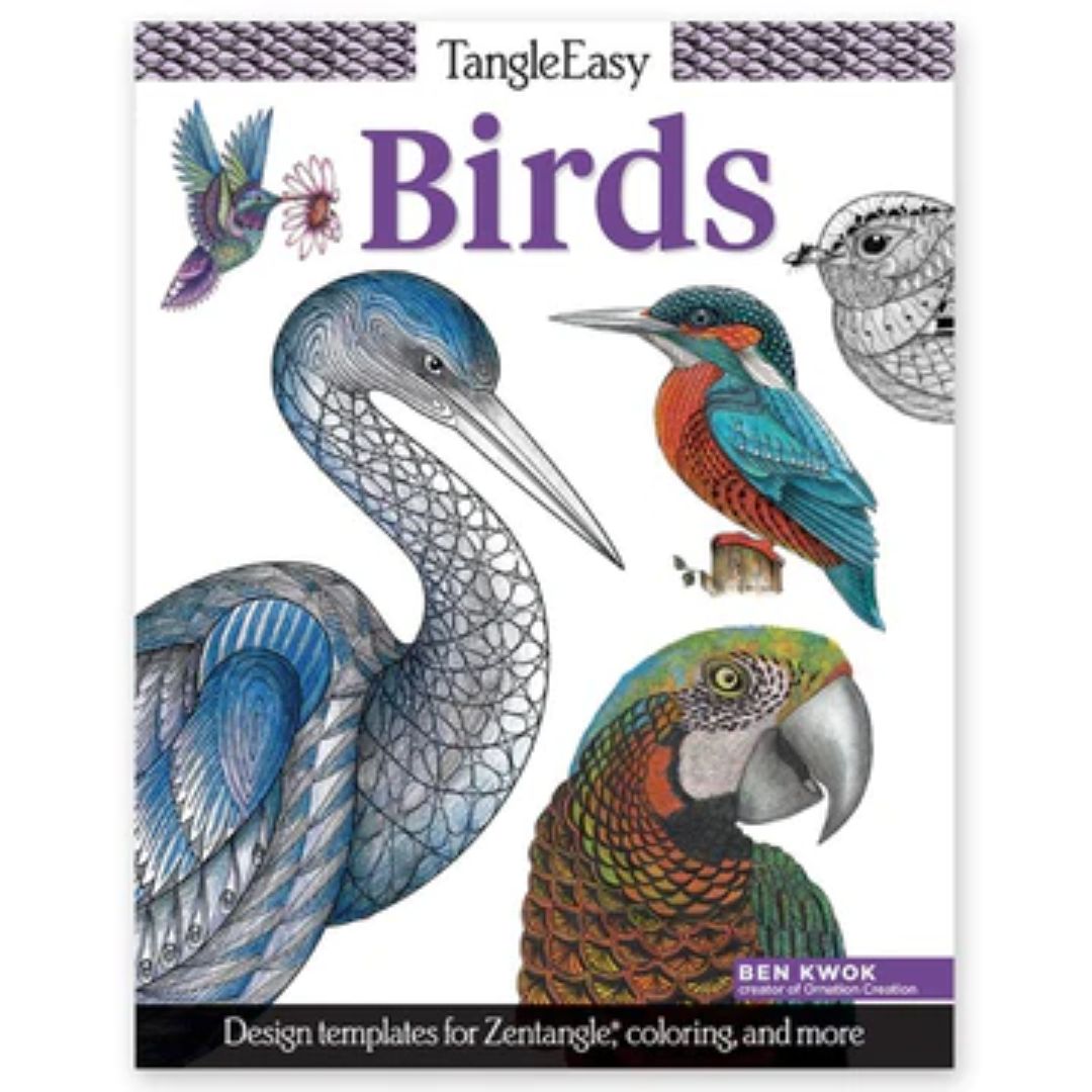TangleEasy Birds Coloring Book
