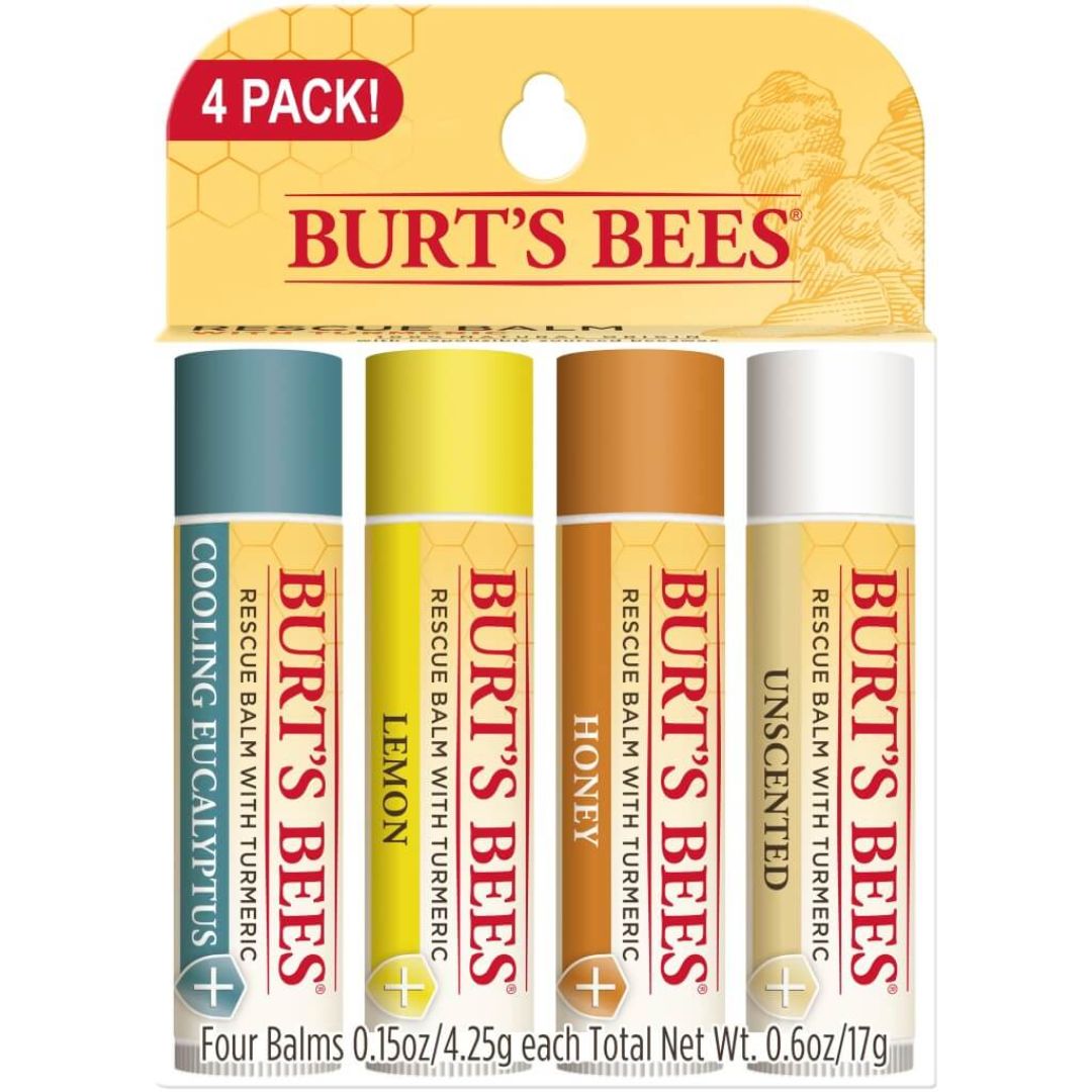 Burt's Bees -  Lip Balm Rescue 4 Pack