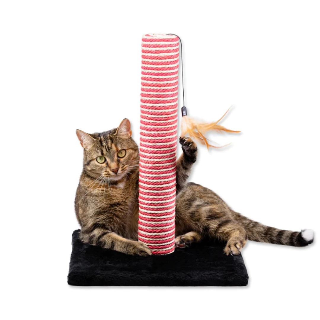 Midlee - Candy Cane Christmas Cat Scratcher Post