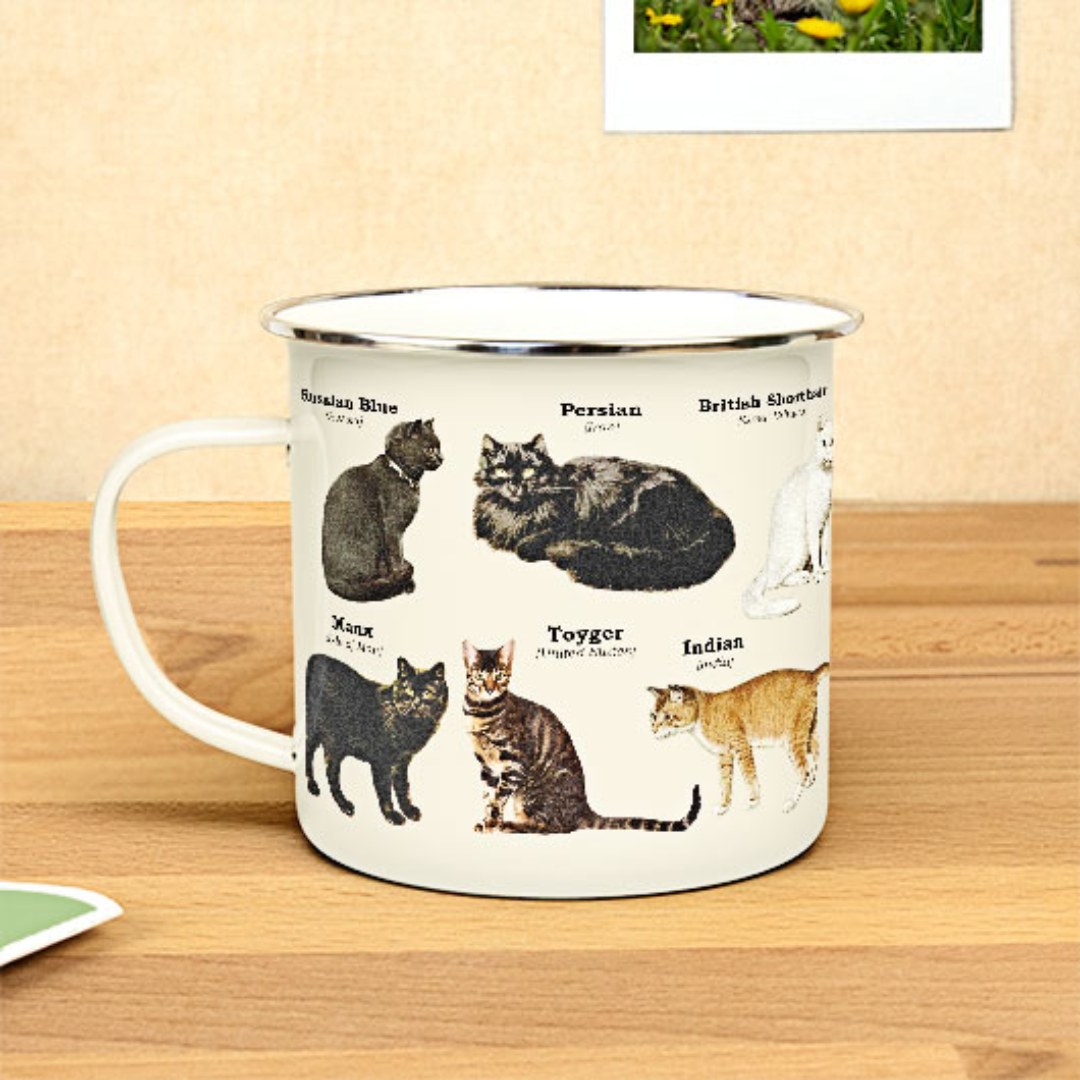 Gift Republic - Cats Enamel Mug