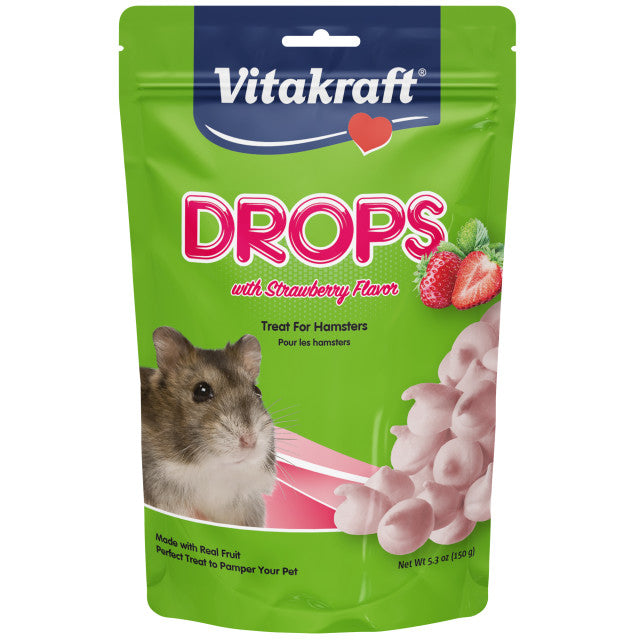 Vitakraft - Strawberry Drops for Hamsters in Pouch