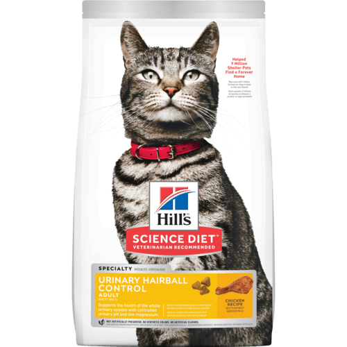 Hill's Science Diet Adult Urinary Hairball Control Dry Cat Food