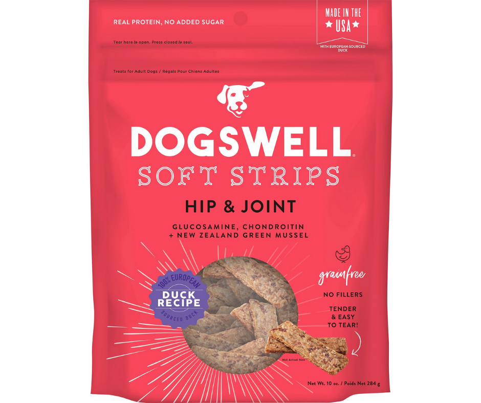 Dogswell - Soft Strips Hip & Joint Duck Recipe Grain-Free. Dog Treats.-Southern Agriculture