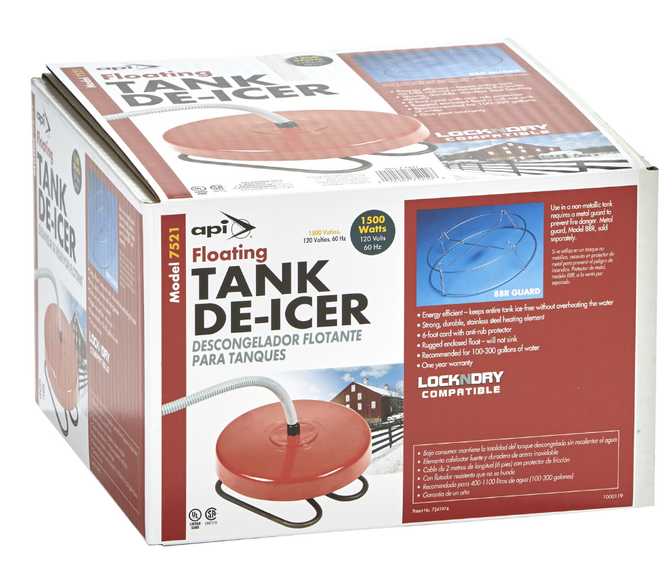Floating Tank De-Icer 1500 Watts By API Model 7521-Southern Agriculture