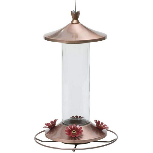 Perky Pet Elegant Copper Glass Hummingbird Feeder-Southern Agriculture