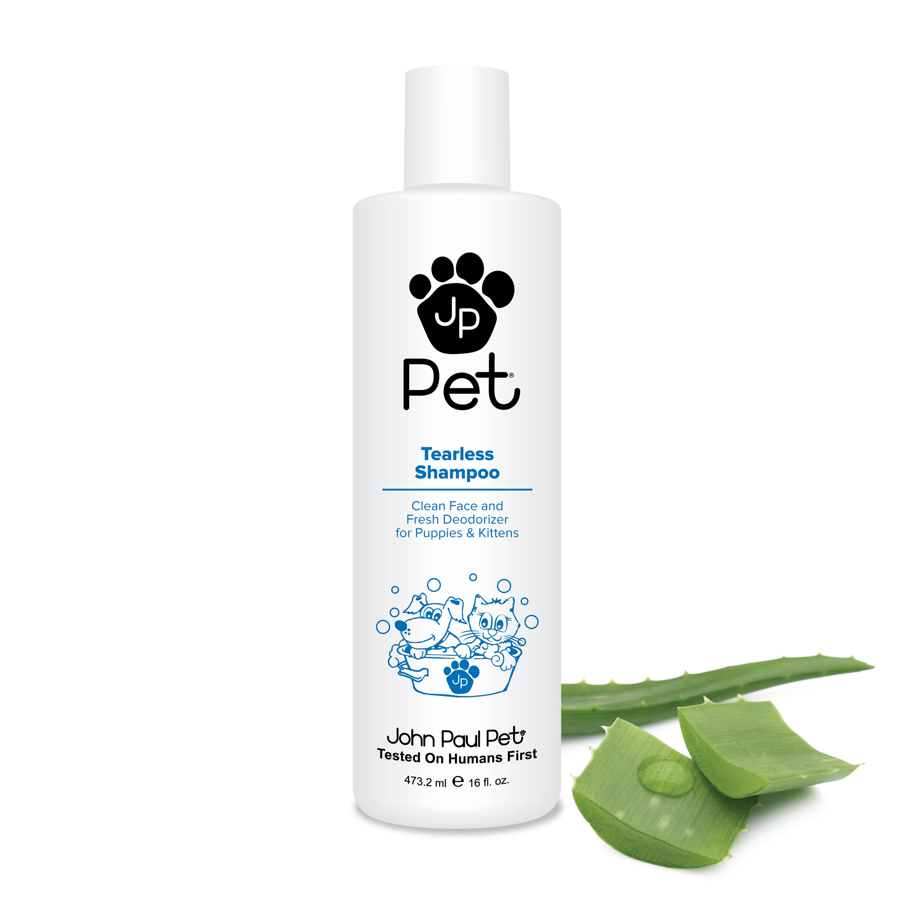 John Paul Pet Tearless Shampoo for Puppies and Kittens 16 oz.