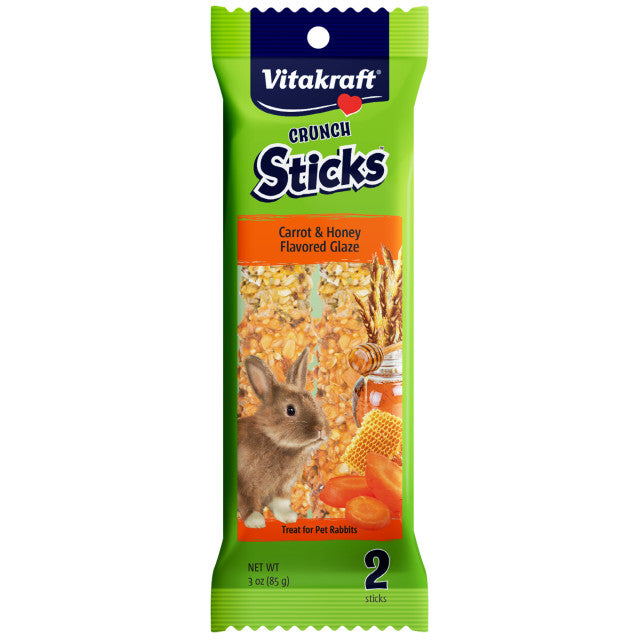 Vitakraft - Crunch Sticks Carrot with Yogurt Glaze Pet Rabbit Treat
