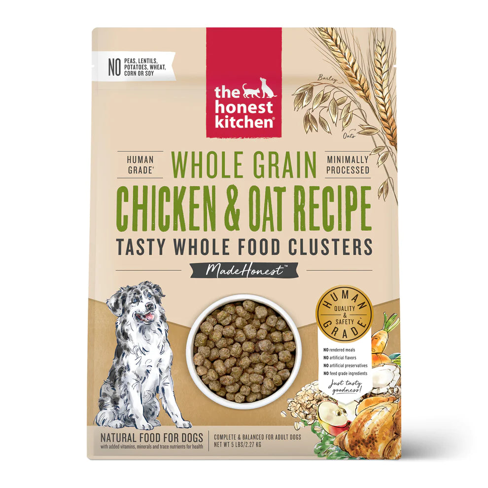 The Honest Kitchen - Clusters - Whole Grain Chicken & Oat Recipe Dog Dry Food