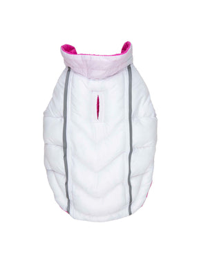 Barker's Bowtique - Puffer Vest Featherlite Reversible Pink & White