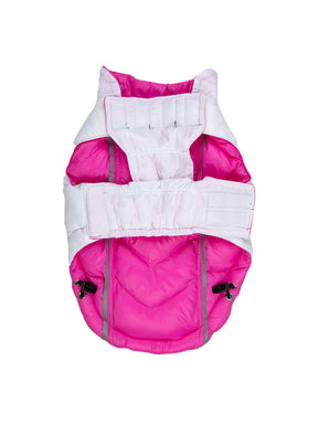 Barker's Bowtique - Puffer Vest Featherlite Reversible Pink & White