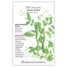 Botanical Interests, Inc. - Green Arrow Shelling Pea Seeds