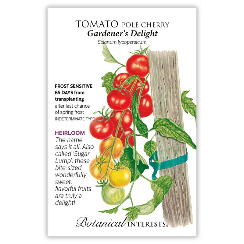 Botanical Interests, Inc. - Gardener's Delight Pole Cherry Tomato Seeds