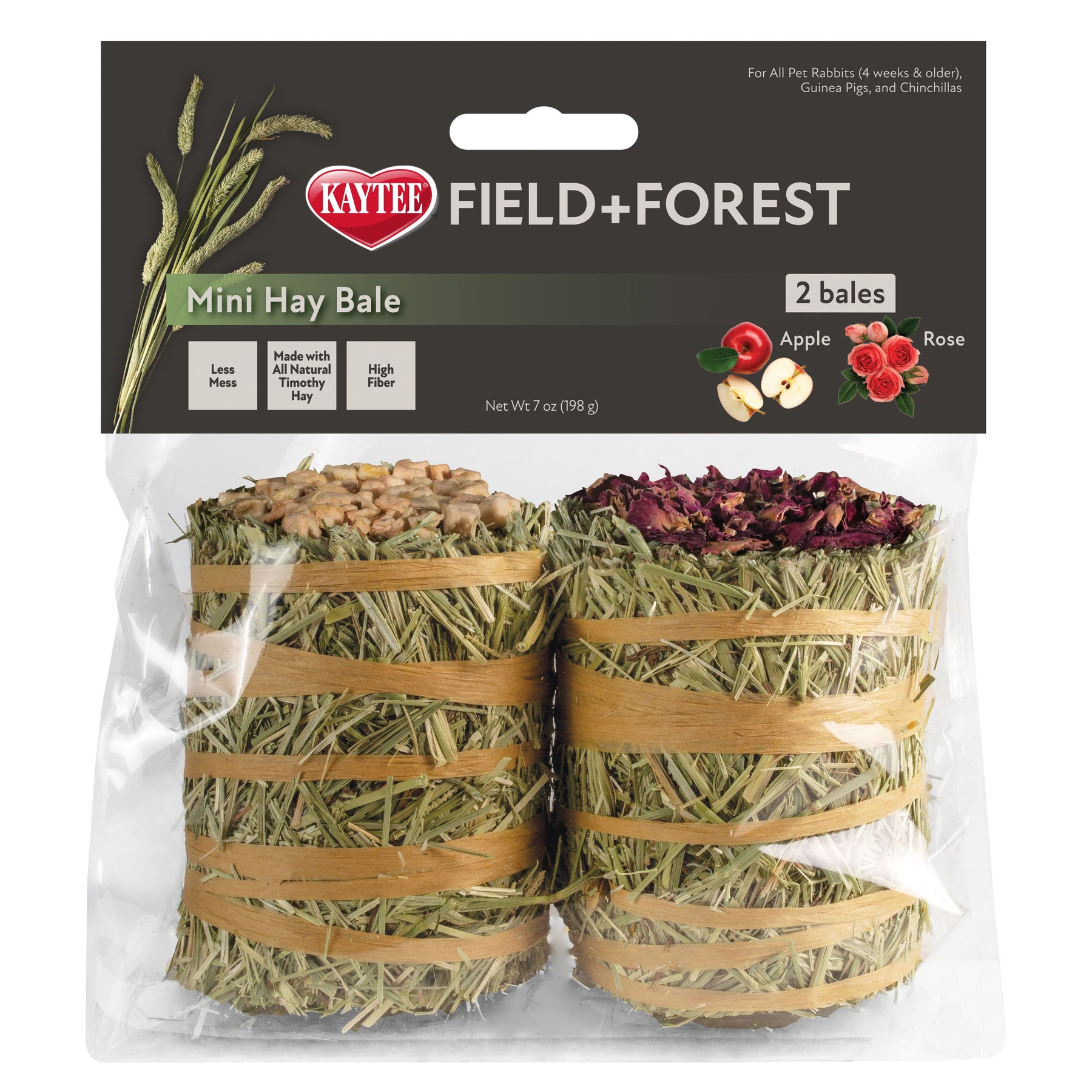 Field + Forest Mini Hay Bales Apple/Rose 2 Pack