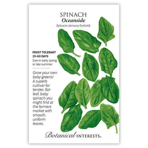 Botanical Interests, Inc. - Oceanside Spinach Seeds