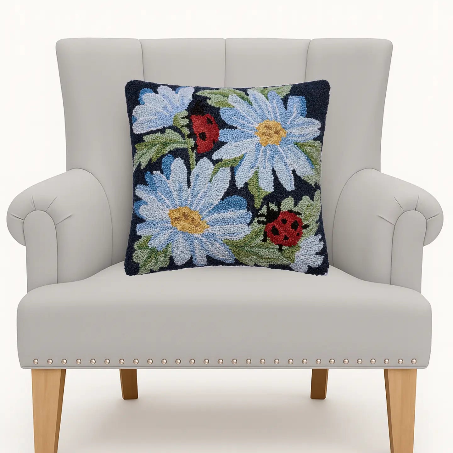 Peking HandiCraft - Pillow Hook Daisies & Ladybug