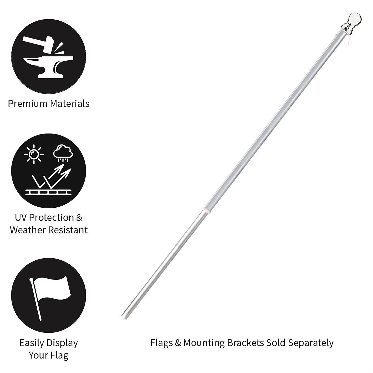 Evergreen Enterprises - Flag Pole Aluminum