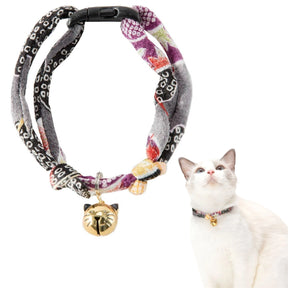 Cat Collar Chirimen Fireworks