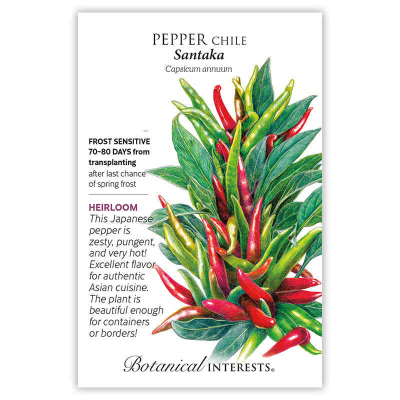 Botanical Interests, Inc. - Santaka Chile Pepper Seeds