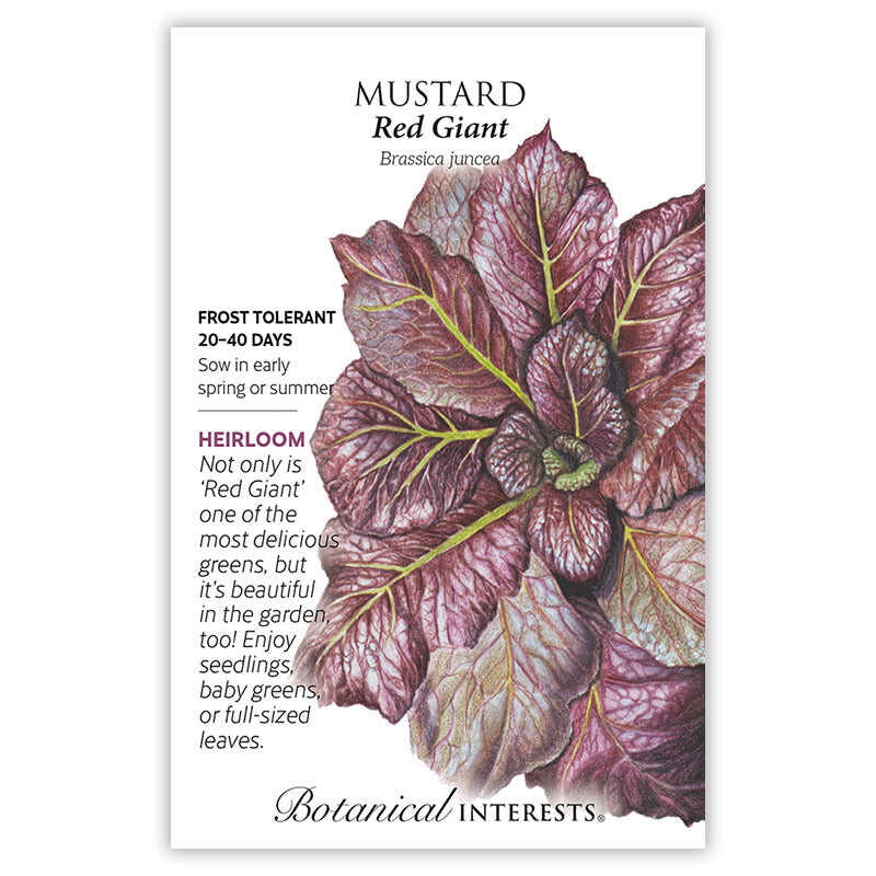 Botanical Interests, Inc. - Red Giant Mustard Seeds