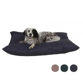 Carolina Pet - Solid Indoor/Outdoor Pillow Rectangle Dog Bed Blue