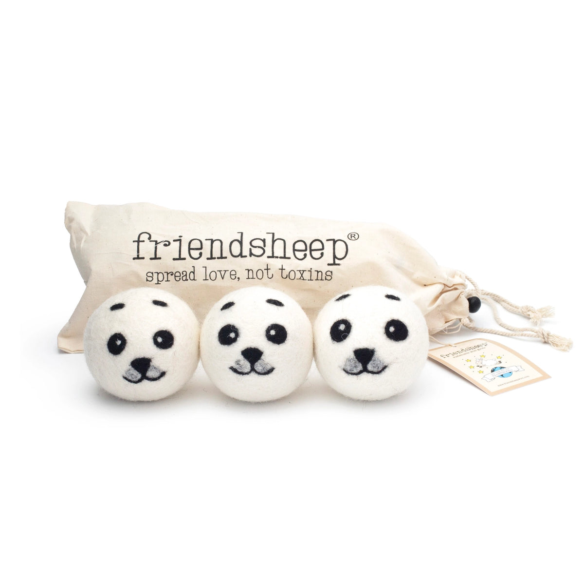 Friendsheep - Eco Dryer Ball Baby Seals (Set of 3)