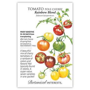 Botanical Interests, Inc. - Rainbow Blend Pole Cherry Tomato Seeds