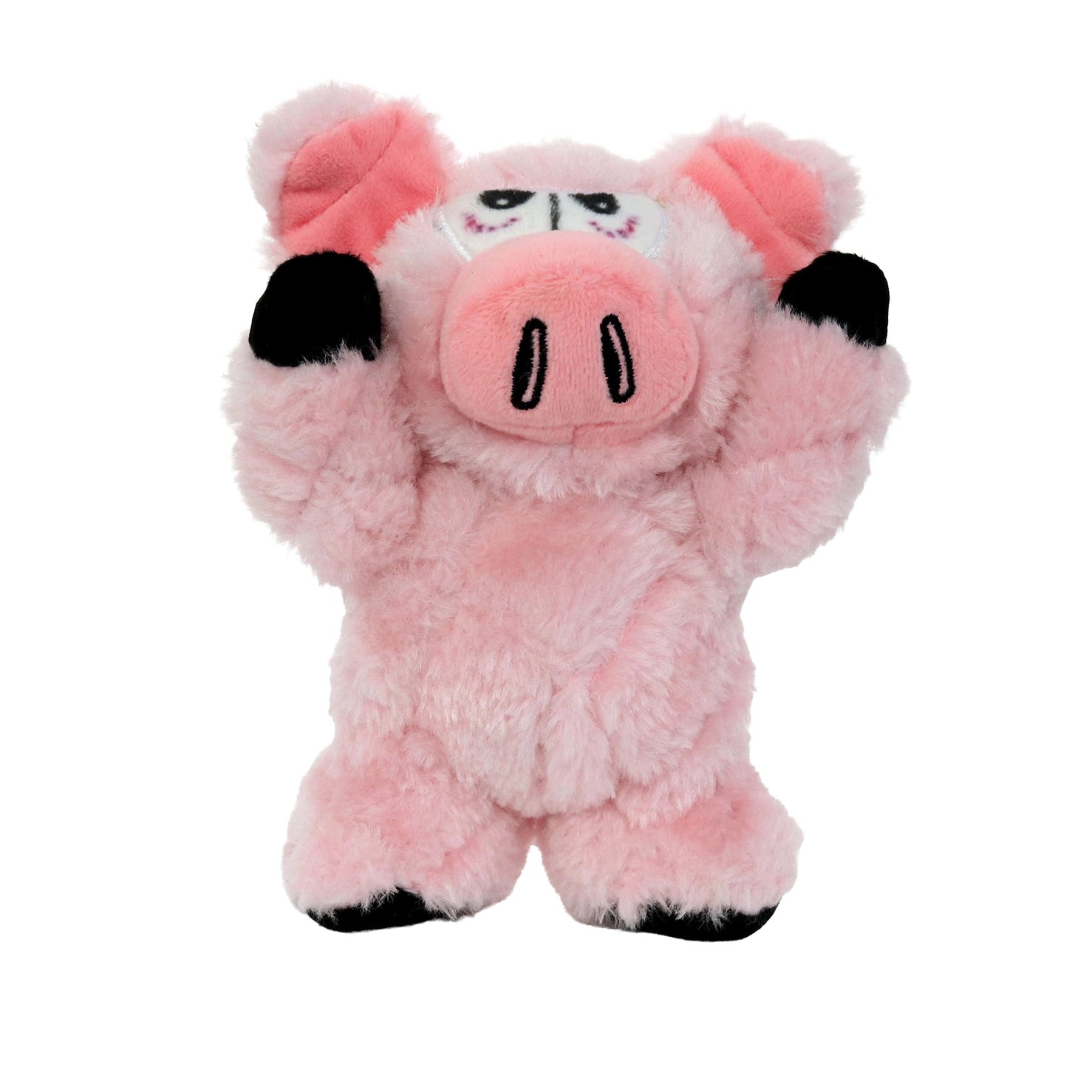 Tuffy Dog Toys - Mighty Jr Angry Animals Pig Plush Squeaky Dog Toy