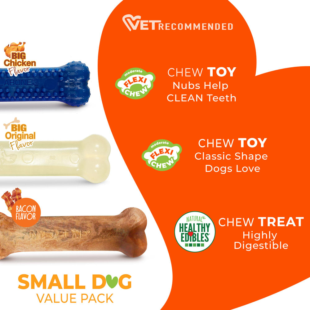 Nylabone - Flexi Chew Small Dog Value Pack