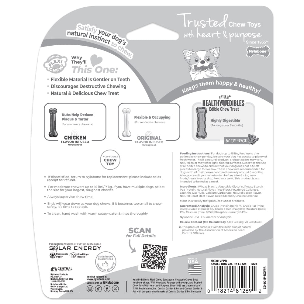Nylabone - Flexi Chew Small Dog Value Pack