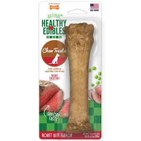 Nylabone - Healthy Edibles Roast Beef Flavor Bone Dog Treats Souper