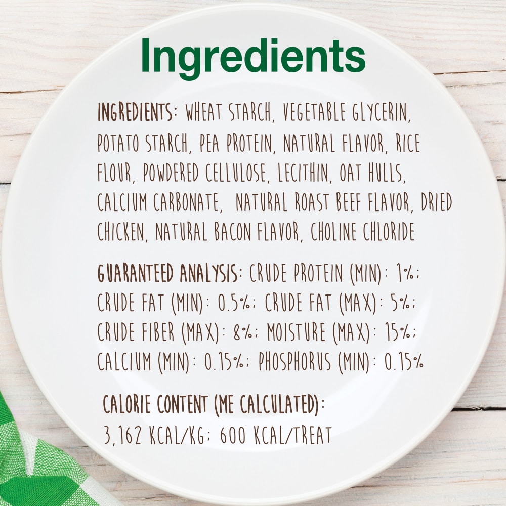 Nylabone - Healthy Edibles Roast Beef Flavor Bone Dog Treats Souper