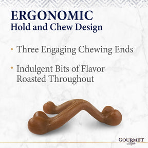 Nylabone - Gourmet Wishbone Bacon Regular Strong Chew