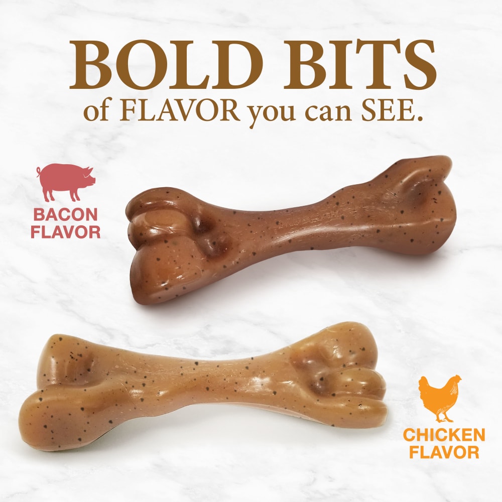 Nylabone - Gourmet Femur Bacon & Chicken Strong Chew Small