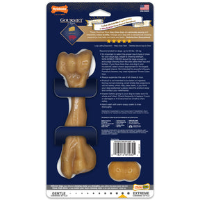 Nylabone - Gourmet Bone & Femur (Cheddar & Baby Back Ribs) Strong Chew