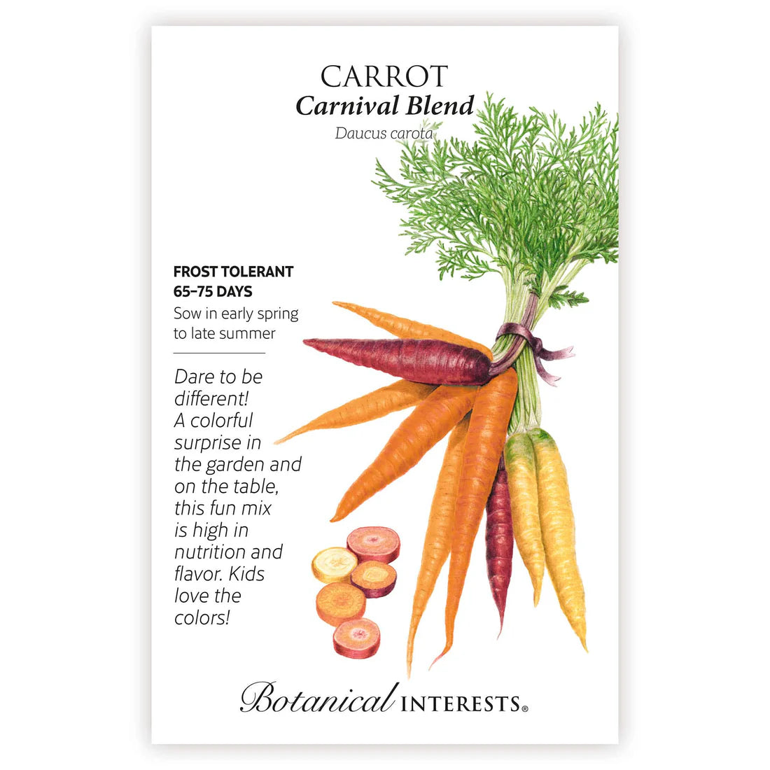 Botanical Interests, Inc. - Carnival Blend Carrot Seeds